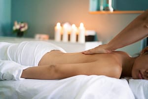 Woman Getting Back Massage